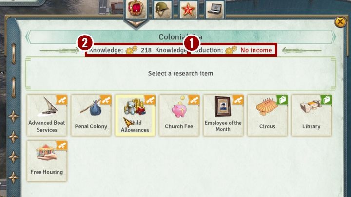 Generowane punkty są zbierane, przez co możesz je wykorzystywać w dowolnej chwili - Technologie i rozwój technologiczny w Tropico 6 - Tropico 6 - poradnik do gry