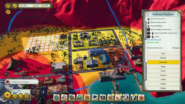 Jedynie niewielkie obszary wyspy nadają się pod uprawę roślin. - Pirate King - misja w Tropico 6 - Tropico 6 - poradnik do gry