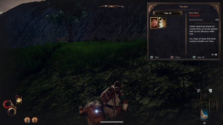 O wiele pożywniejsze jednak będzie wszelkiego rodzaju jedzenie pochodzenia zwierzęcego - Jedzenie i picie w Outward - Outward - poradnik do gry