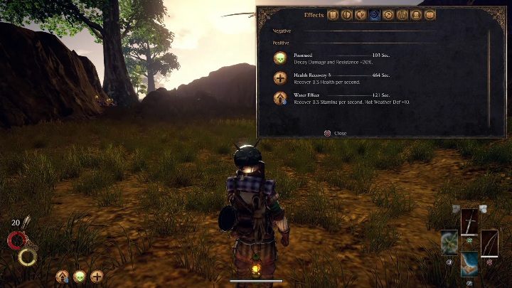 Jeśli wypijesz brudną bądź słoną wodę możesz nabawić się choroby - Jak zdobyć czystą wodę i Waterskin w Outward? - Outward - poradnik do gry