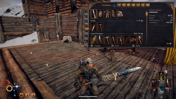 Przywódca bandytów posługuje się powyższą bronią. Jeśli go zabijesz, broń wpadnie w twoje ręce. - Jakie są najlepsze bronie na start w Outward? - Outward - poradnik do gry