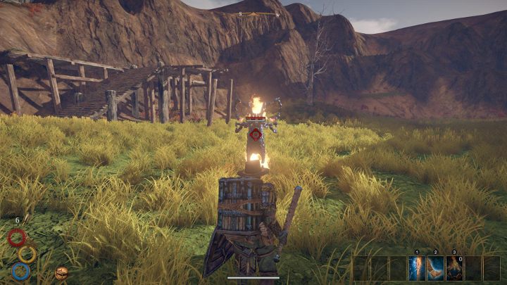 Dużo większym wyzwaniem jest Obsidian Elemental przebywający w zewnętrznej części obozu - Tending the Flame - Solucja Outward - Outward - poradnik do gry