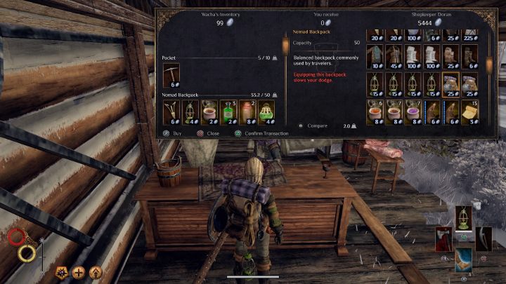 Większy plecak warto kupić już w pierwszych godzinach zabawy. - Porady na start w Outward - Outward - poradnik do gry