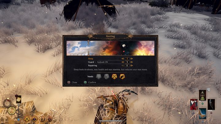 Spanie to darmowy sposób na regenerację zdrowia. - Porady na start w Outward - Outward - poradnik do gry