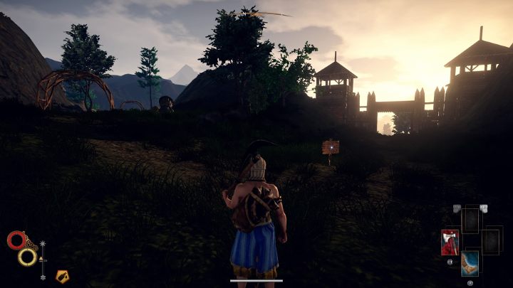 Po wyjściu z miasta kieruj się drogą w kierunku północnozachodnim, aż trafisz na powyższe rozwidlenie dróg. - Jak zdobyć łuk w Outward? - Outward - poradnik do gry