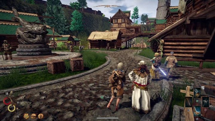 Zaraz przy zejściu z plaży znajdziesz Oliele - Looking to the Future - Solucja Outward - Outward - poradnik do gry