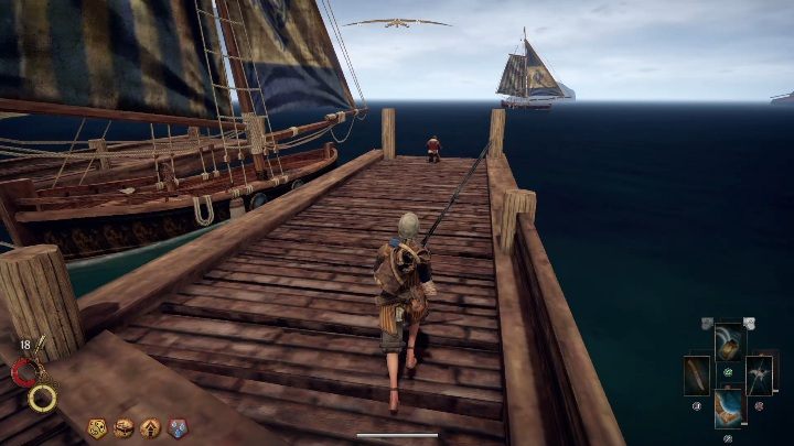 Roland będzie czekać na ciebie na jednym z pomostów - Looking to the Future - Solucja Outward - Outward - poradnik do gry