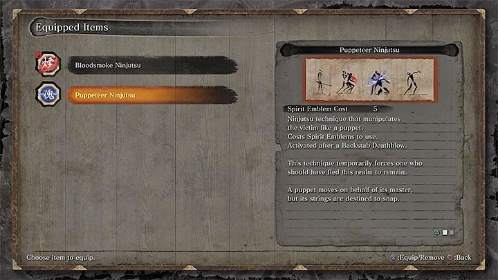 Zanim wkroczysz do pomieszczenia z bossem ustaw umiejętność Lalkarz ninjutsu (Puppeteer Ninjutsu) jako aktywną - Lone Shadow Vilehand | Boss w Sekiro Shadows Die Twice - Sekiro Shadows Die Twice - poradnik do gry