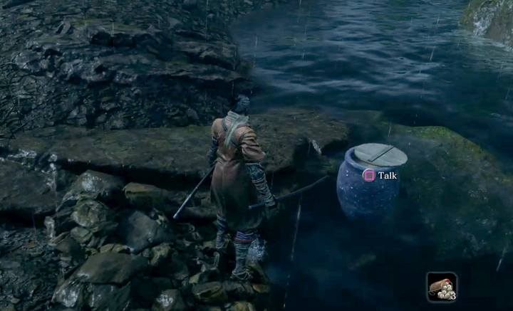 Miej na uwadze, że ten handlarz przyjmuje jako walutę jedynie łuski karpi - Zacny Harunaga w dzbanie | Handlarze w Sekiro Shadows Die Twice - Sekiro Shadows Die Twice - poradnik do gry