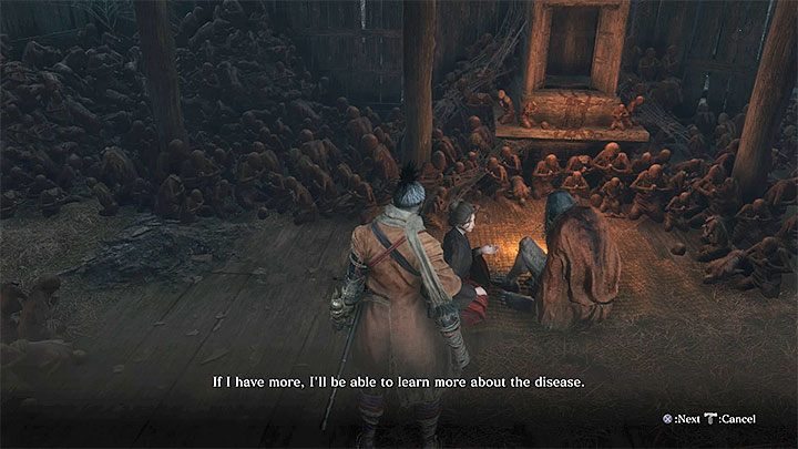 O Smoczym Morze możesz najpierw porozmawiać z Emmą w Zaniedbanej Świątyni - Jak unikać nasilania się Smoczego Moru w Sekiro? - Sekiro Shadows Die Twice - poradnik do gry