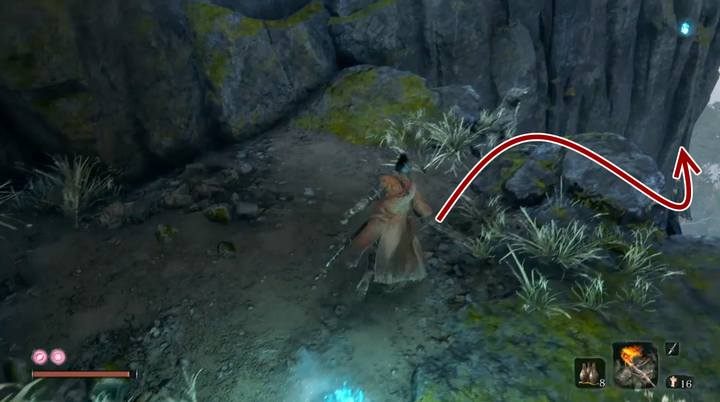 Skorzystaj z posążka i odwróć się: musisz kierować się w dół - Kramarz z Shugendo | Handlarze w Sekiro Shadows Die Twice - Sekiro Shadows Die Twice - poradnik do gry