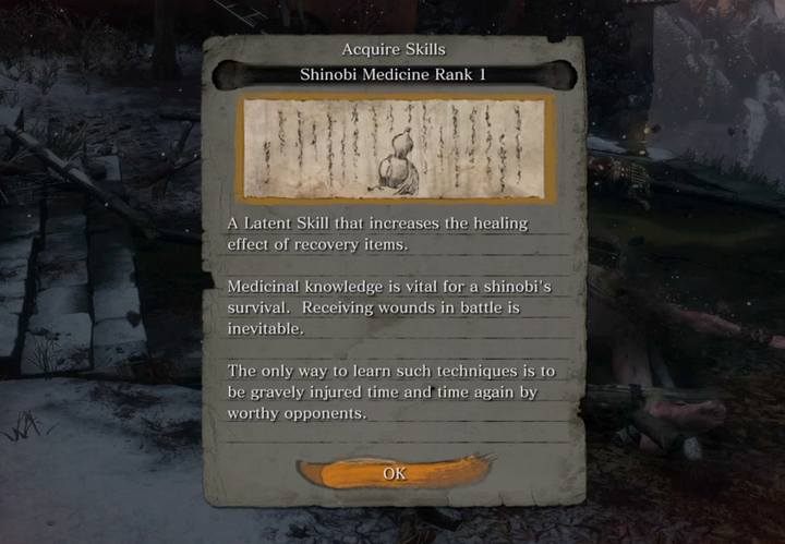 Umiejętność lecząca, którą masz szansę zdobyć po walce z bossem - Skuty ogr | Boss w Sekiro Shadows Die Twice - Sekiro Shadows Die Twice - poradnik do gry