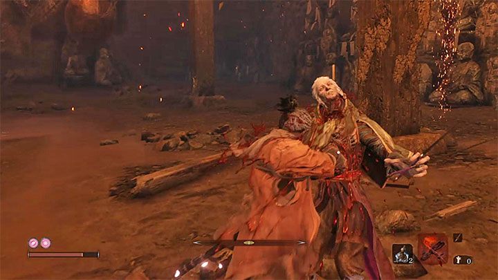 Kontynuuj wyczerpywanie paska zdrowia Lady Butterfly oraz nabijanie jej paska postury aż możliwe będzie wykonanie śmiertelnego ciosu - Pani Motyl (Lady Butterfly) | Boss w Sekiro Shadows Die Twice - Sekiro Shadows Die Twice - poradnik do gry