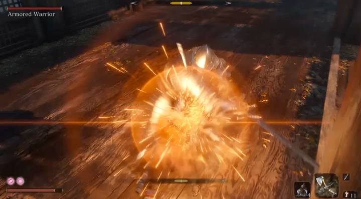Idealny blok redukuje posturę wroga, zamiast twojej - Armored Warrior | Boss w Sekiro Shadows Die Twice - Sekiro Shadows Die Twice - poradnik do gry