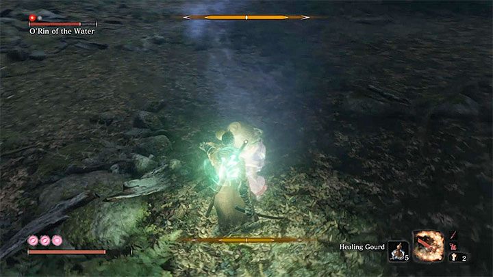 Do wygrania pojedynku wystarczą ci opisane powyżej techniki - na przemian odbijaj ataki ducha i atakuj go po tym jak odpali nieblokowalny cios, nad którym można przeskoczyć - ORin of the Water | Boss w Sekiro Shadows Die Twice - Sekiro Shadows Die Twice - poradnik do gry
