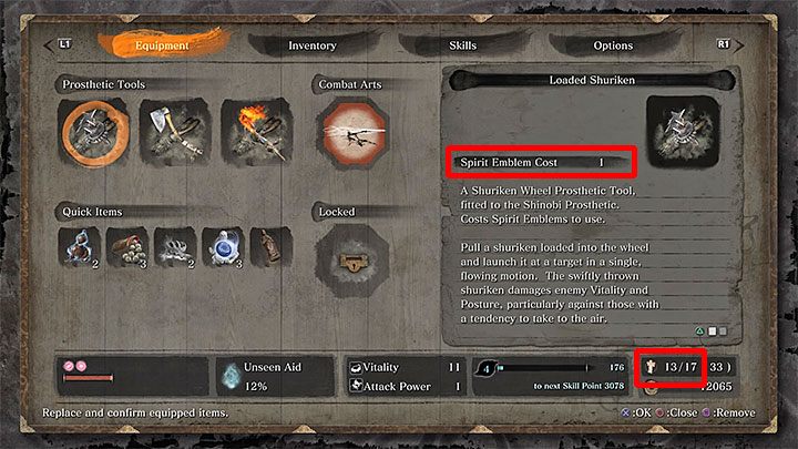 Narzędzia instalowane na protezie bohatera mogą ci znacząc pomóc w eliminowaniu przeciwników, ale niestety korzystanie z nich nie jest nielimitowane - Porady na start w Sekiro Shadows Die Twice - Sekiro Shadows Die Twice - poradnik do gry