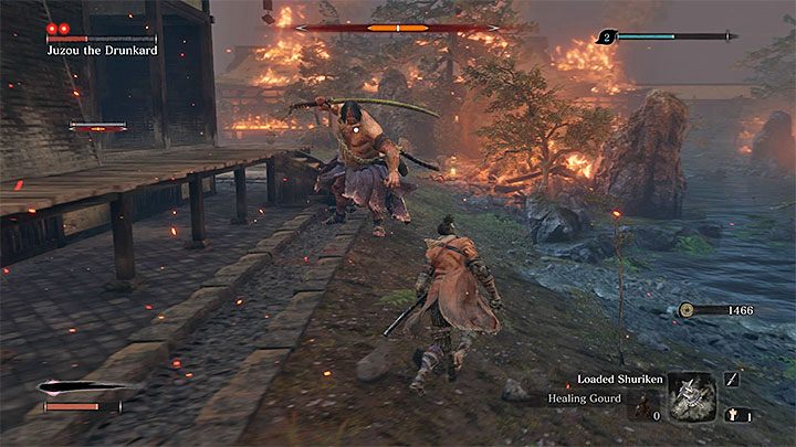 Mechanizm blokowania kamery na jednym wybranym przeciwniku jest dobrze znany z innych gier FromSoftware - Porady na start w Sekiro Shadows Die Twice - Sekiro Shadows Die Twice - poradnik do gry