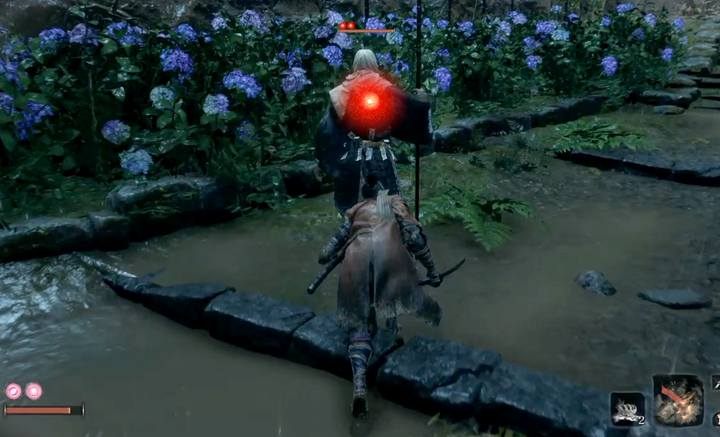 Zaatakuj bossa od tyłu; wcześniej musisz pozbyć się innych oponentów. - Łowca Shinobi Enshin z Misen | Boss w Sekiro Shadows Die Twice - Sekiro Shadows Die Twice - poradnik do gry