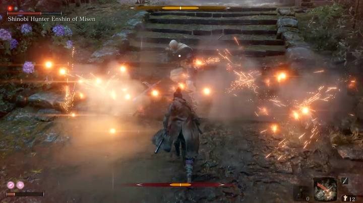 Walka ta powinna być krótka, jeśli tylko od razu przejdziesz do ofensywy - Łowca Shinobi Enshin z Misen | Boss w Sekiro Shadows Die Twice - Sekiro Shadows Die Twice - poradnik do gry