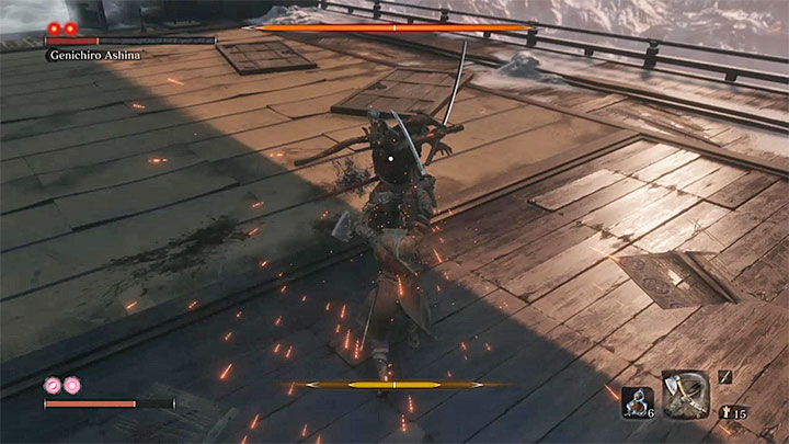 Kluczem do wygrania pojedynku z Genichiro jest agresywny styl rozgrywki - Genichiro Ashina | Boss w Sekiro Shadows Die Twice - Sekiro Shadows Die Twice - poradnik do gry