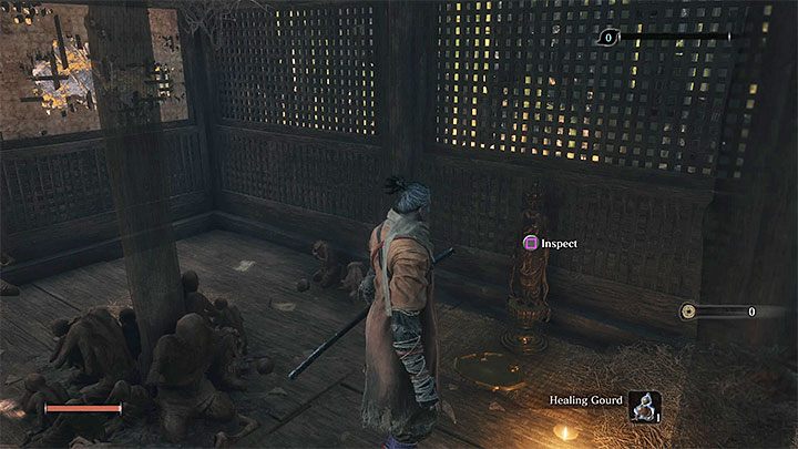 W pomieszczeniu z Rzeźbiarzem znajduje się też posążek Buddy - Zaniedbana Świątynia | Solucja Sekiro Shadows Die Twice - Sekiro Shadows Die Twice - poradnik do gry
