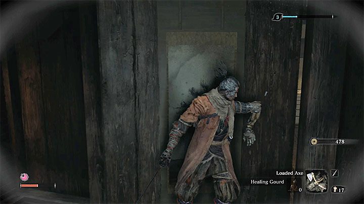 Wejście do sali audiencyjnej (Hirata Audience Chamber) znajduje się w miejscu gdzie rozstawiony był pokonany przed chwilą boss - Posiadłość rodu Hirata | Solucja Sekiro Shadows Die Twice - Sekiro Shadows Die Twice - poradnik do gry