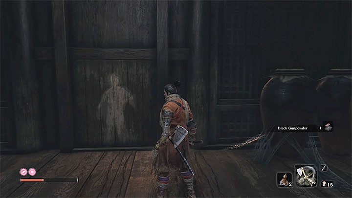 To o wiele prostszy sposób dotarcia do bossa, gdyż pomija on konieczność wykonywania akrobacji w powietrzu - Headless (Bezgłowy) z podzamcza Ashiny | Boss w Sekiro Shadows Die Twice - Sekiro Shadows Die Twice - poradnik do gry