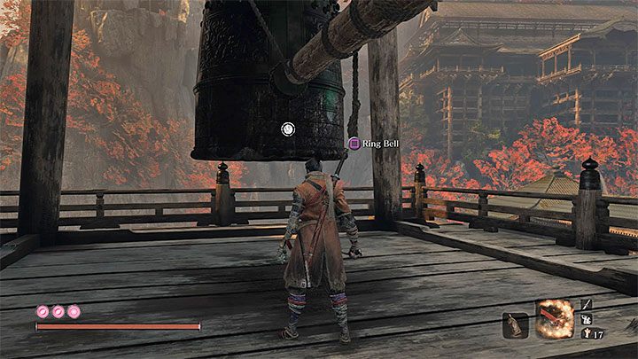 Lokacja, o której mowa, to Świątynia demona dzwonu (Bell Demons Temple) znajdująca się na terenie obszaru Świątynia Senpou na wzgórzu z dala od głównych budynków - Czy warto uderzyć w ogromny dzwon w Świątyni Senpou w Sekiro? - Sekiro Shadows Die Twice - poradnik do gry