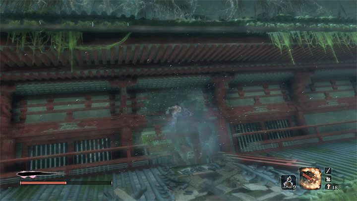 Na koniec dopłyń do widocznego w oddali środkowego otworu - Jak pokonać Wielkiego Karpia Koi w Sekiro? - Sekiro Shadows Die Twice - poradnik do gry