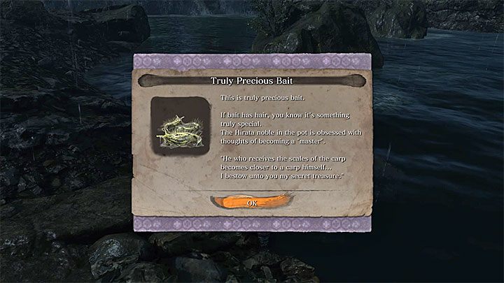 Zacny Harunaga w dzbanie to nietypowy handlarz, bo zamiast senów zainteresowany jest wyłącznie odbieraniem łusek karpia skarbów (Treasure Carp Scale) - Jak pokonać Wielkiego Karpia Koi w Sekiro? - Sekiro Shadows Die Twice - poradnik do gry