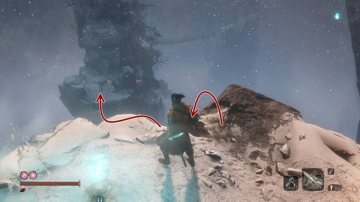 Tego bossa napotykasz w dalszej części gry, w lokacji Zatopiona dolina (znajduje się ona za Zamkiem w Ashinie, idąc za zbiornikiem wodnym ścieżką w dół) - Snake Eyes Shirafuji | Boss w Sekiro Shadows Die Twice - Sekiro Shadows Die Twice - poradnik do gry