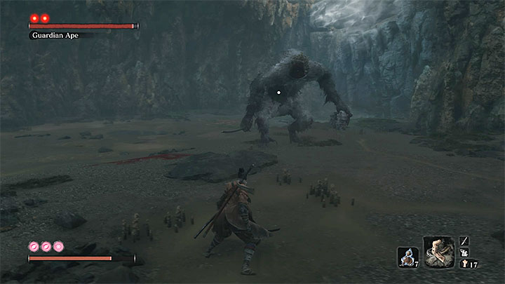 Dwa zestawy koralików pozostawia po sobie pokonany boss - Bezgłowy Małpi Strażnik (Undead Guardian Ape) - Koraliki modlitewne | Przedmioty specjalne w Sekiro Shadows Die Twice - Sekiro Shadows Die Twice - poradnik do gry