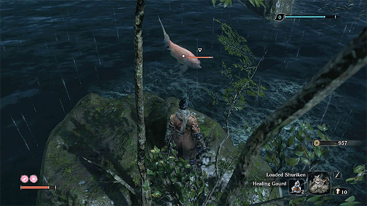 Łuski początkowo możesz pozyskiwać na dwa sposoby - Łuski karpia skarbów | Przedmioty specjalne w Sekiro Shadows Die Twice - Sekiro Shadows Die Twice - poradnik do gry