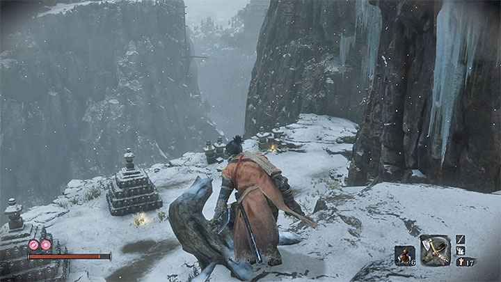 Celem podrózy jest pokazany na obrazku ukryty obszar - Zatopiona dolina | Solucja Sekiro Shadows Die Twice - Sekiro Shadows Die Twice - poradnik do gry