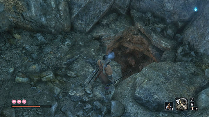 Rozpocznij liniową wspinaczkę i zeskocz do niższej pieczary - Głębiny w Ashinie (Ashina Depths) | Solucja Sekiro Shadows Die Twice - Sekiro Shadows Die Twice - poradnik do gry