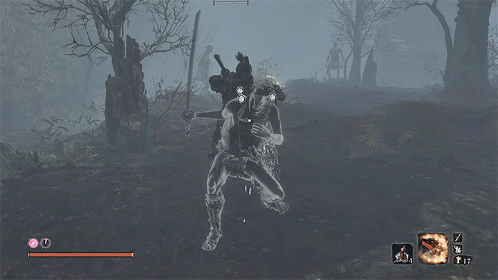 W Ukrytym lesie unosi się gęsta mgła, która utrudnia rozglądanie się po okolicy - Głębiny w Ashinie (Ashina Depths) | Solucja Sekiro Shadows Die Twice - Sekiro Shadows Die Twice - poradnik do gry