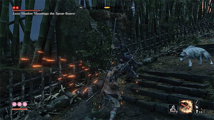 Pojedynek z bossem teoretycznie można rozegrać na klasycznych zasadach - Lone Shadow Masanaga the Spear-Bearer | Boss w Sekiro Shadows Die Twice - Sekiro Shadows Die Twice - poradnik do gry