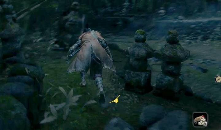 Wskaźniki wykrycia zobaczysz także przy bohaterze, gdy nie będziesz miał wrogów w zasięgu wzroku - Skradanie się w Sekiro Shadows Die Twice - Sekiro Shadows Die Twice - poradnik do gry