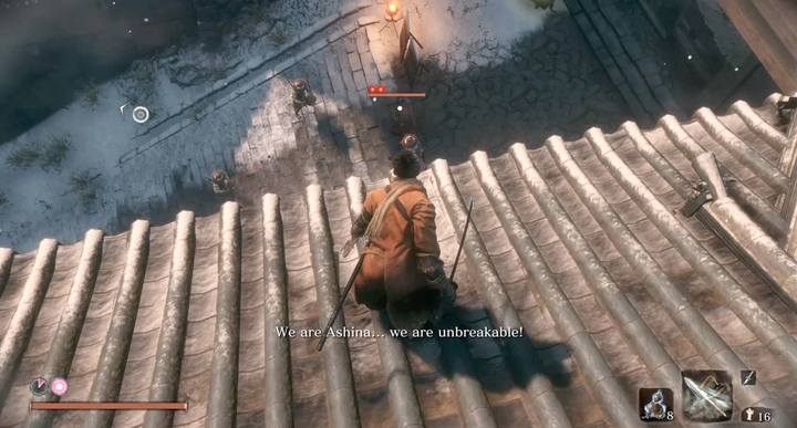 Miecz znajduje się na parterze zamku - Zamek w Ashinie | Solucja Sekiro Shadows Die Twice - Sekiro Shadows Die Twice - poradnik do gry