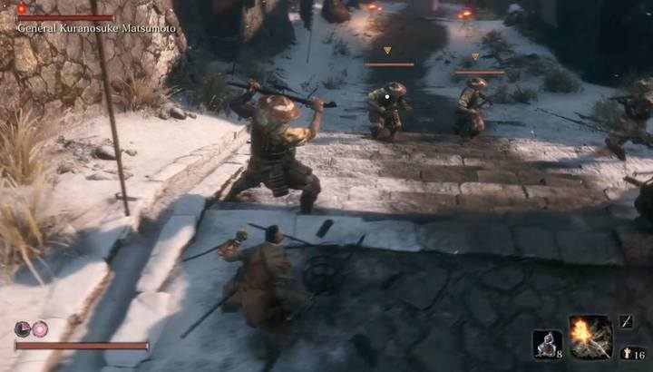 Najpierw pozbądź się strzelców, potem zajmij się bossem - Zamek w Ashinie | Solucja Sekiro Shadows Die Twice - Sekiro Shadows Die Twice - poradnik do gry