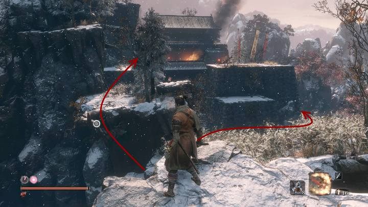 Przed tobą ufortyfikowana brama - Podzamcze Ashiny | Solucja Sekiro Shadows Die Twice - Sekiro Shadows Die Twice - poradnik do gry