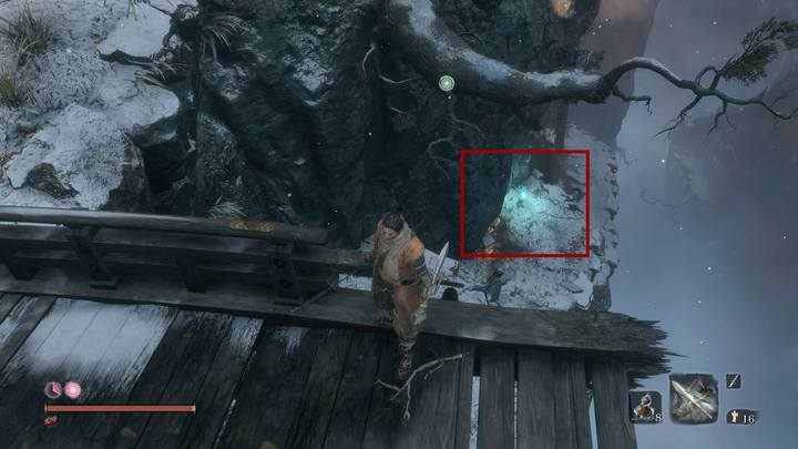 Przed walką przedrzyj się przez plac i dotrzyj do krawędzi mostu - Podzamcze Ashiny | Solucja Sekiro Shadows Die Twice - Sekiro Shadows Die Twice - poradnik do gry