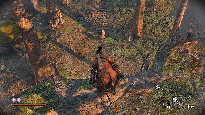 W trackie pierwszej wizyty w Świątyni Senpou powinieneś skupić się przede wszystkim na dotarciu do posążka rzeźbiarza Shugendo - Świątynia Senpou | Solucja Sekiro Shadows Die Twice - Sekiro Shadows Die Twice - poradnik do gry