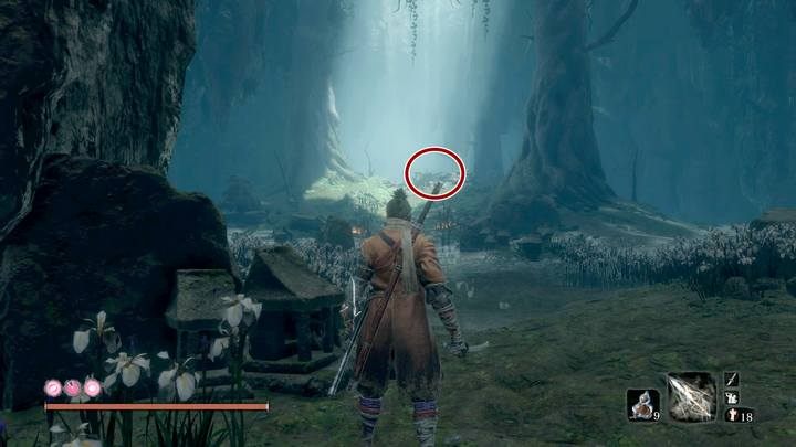 Obszar Źródlany pałac staje się dostępny dopiero po walce z bossem Owl na dachu Zamku w Ashinie w ramach wątku fabularnego - Źródlany pałac | Solucja Sekiro Shadows Die Twice - Sekiro Shadows Die Twice - poradnik do gry