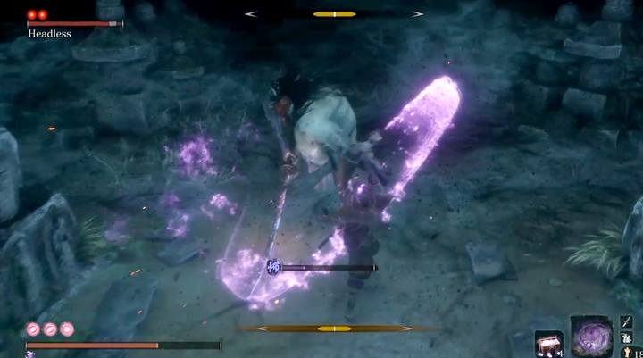 Dopiero z Boskim konfetti będziesz w stanie zadawać realne obrażenia przeciwko bossowi - Headless (Bezgłowy) | Boss w Sekiro Shadows Die Twice - Sekiro Shadows Die Twice - poradnik do gry