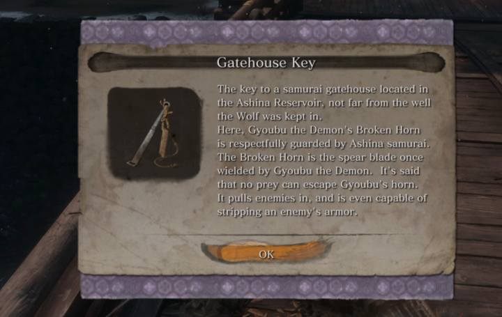 Klucz do domku ze skarbem - Wmontowana włócznia | Narzędzia protezy w Sekiro Shadows Die Twice - Sekiro Shadows Die Twice - poradnik do gry