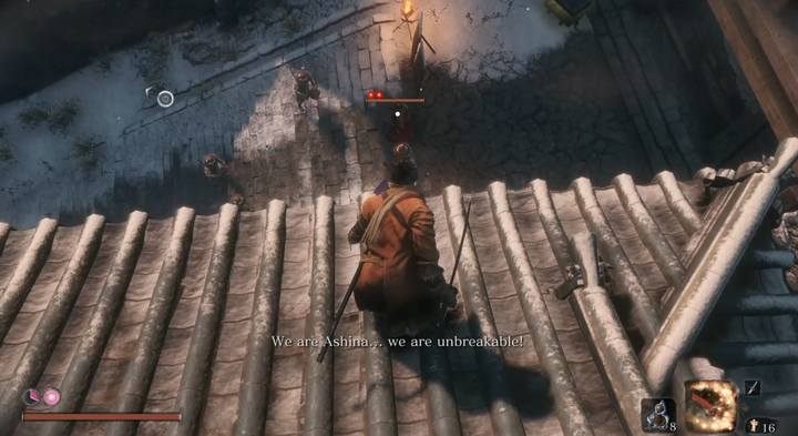 Boss pilnujący bramy do zamku - Sabimaru | Narzędzia protezy w Sekiro Shadows Die Twice - Sekiro Shadows Die Twice - poradnik do gry