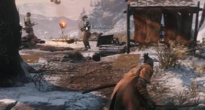 Wiele sekretów, porady jak ominąć dany punkt lub informacje o przeciwnikach - te dane możesz nabyć dzięki podsłuchiwaniu rozmów - Eksploracja w Sekiro Shadows Die Twice - Sekiro Shadows Die Twice - poradnik do gry