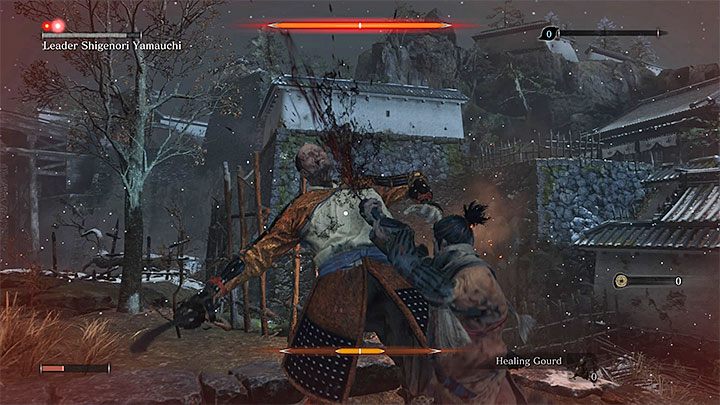 Najtrudniejszy przeciwnik do pokonania w prologu to Leader Shigenori Yamauchi - Prolog | Solucja Sekiro Shadows Die Twice - Sekiro Shadows Die Twice - poradnik do gry