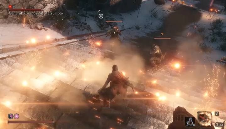 Oślep strzelców i szybko zajmij się ich eliminacją - Generał Kuranosuke Matsumoto | Boss w Sekiro Shadows Die Twice - Sekiro Shadows Die Twice - poradnik do gry